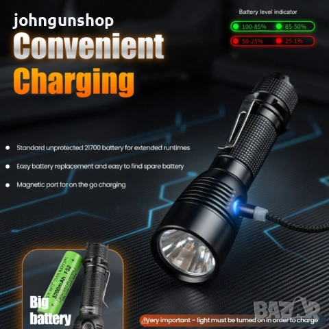 ТАКТИЧЕСКИ ФЕНЕР DULOTEC GUARDIAN/Наличен , снимка 2 - Екипировка - 42848506