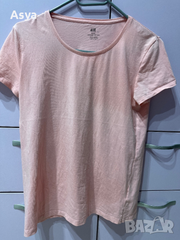 Розова тениска H&M , снимка 4 - Тениски - 45039123