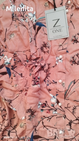 Нова дамска ризка с перли Z-ONE, снимка 2 - Ризи - 52397694