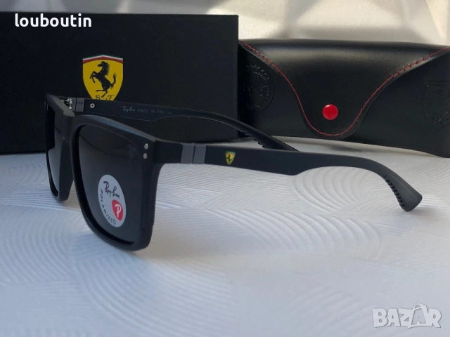 Ray Ban Ferrari класически мъжки слънчеви очила с поляризация, снимка 11 - Слънчеви и диоптрични очила - 52916146