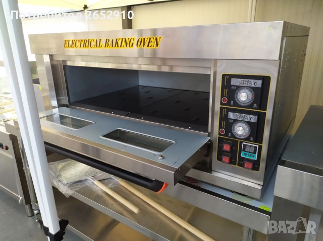 Професионална фурна за Закуски Пици, Готвене за две тави 60/40. ХИТ ЦЕНА 1000лв/511,29€, снимка 4 - Обзавеждане на кухня - 53421006