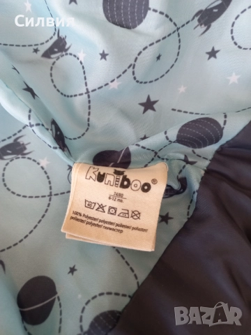 Детско зимно яке за момче Kuniboo, размер 74-80, с качулка, в тъмно синьо. Много запазено, снимка 3 - Бебешки якета и елеци - 51537261