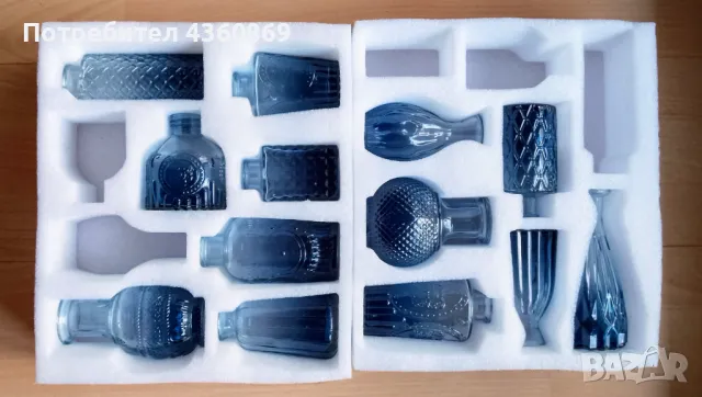 Вази,синьо стъкло, снимка 2 - Вази - 50021744