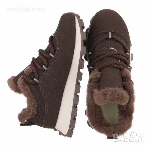 Дамски ниски зимни маратонки, 3цвята 3цвята , снимка 17 - Маратонки - 51841279