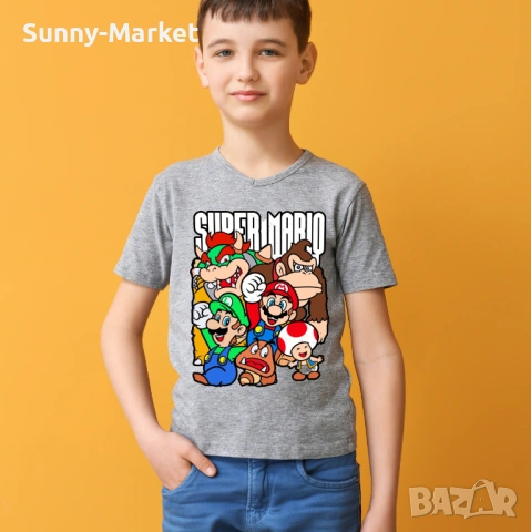 SUPER MARIO детски блузи и тениски Супер МАРИО, снимка 5 - Детски Блузи и туники - 53584403