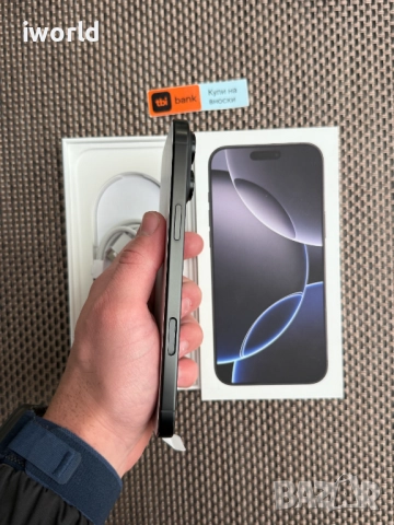НОВ❗️iPhone 16 Pro MAX Лизинг от 76л/м Black Titanium  ГАРАНЦИЯ❗️256GB❗️черен, снимка 4 - Apple iPhone - 52089777