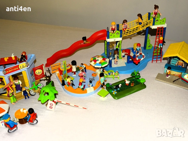 Playmobil детска площадка + къмпинг и фигурки – голям комплект, снимка 3 - Конструктори - 52829915