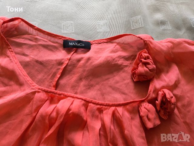 Елегантна блуза MAX&Co , снимка 7 - Корсети, бюстиета, топове - 46186155