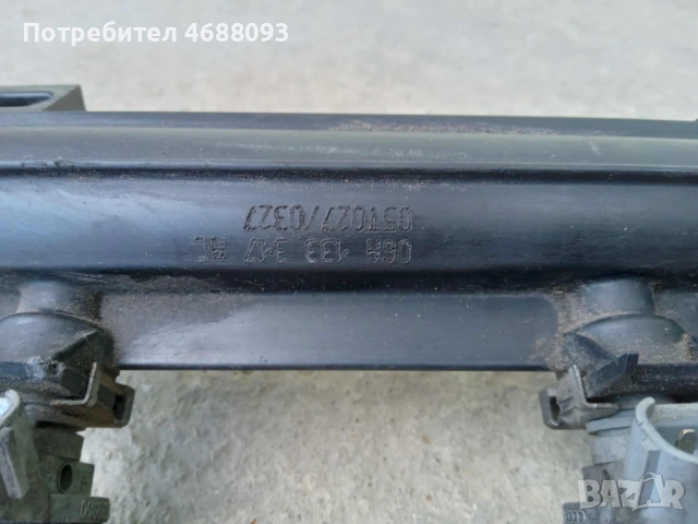 Горивна рейка с дюзи 06А90603iBT за Сеат Толедо 1.6 бензин 102к.с 2005г , снимка 4 - Части - 53008170