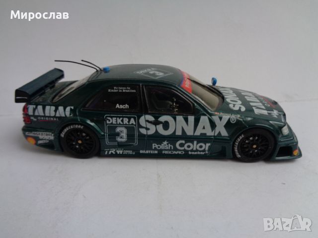 1:43 MINICHAMPS MERCEDES BENZ C DTM РАЛИ МОДЕЛ КОЛИЧКА, снимка 3 - Колекции - 45522194