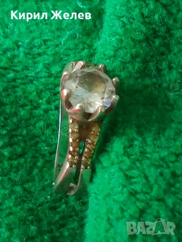 ЕМАЙЛИРАН СКЪПОЦЕНЕН СРЕБЪРЕН ПРЪСТЕН СРЕБРО S925 с ЮВЕЛИРНО ФАСЕТИРАН БЛЕСТЯЩ ЦИРКОН 47544, снимка 12 - Пръстени - 50489280