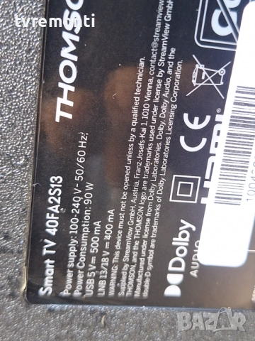 LED подсветка за дисплей CX400DLEDM за  Телевизор THOMSON Модел 40FA2S13, снимка 4 - Части и Платки - 54118690