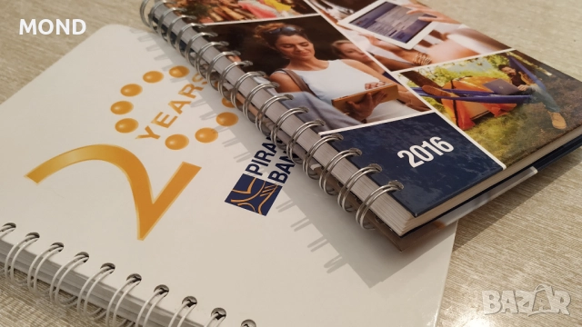 Банка Пиреос - стари тефтери със спирала за колекция, снимка 2 - Други - 52866861