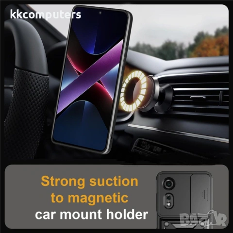 Калъф за ZTE nubia Neo 2 5G със Слайд Капак за Камерата, Стойка и Протектор – 6 цвята, снимка 7 - Калъфи, кейсове - 54124970