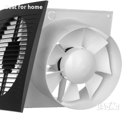 EUROPLAST Вентилатор за баня с таймер с диаметър 125 мм - 5" Вентилатор за баня, снимка 3 - Други стоки за дома - 54090346
