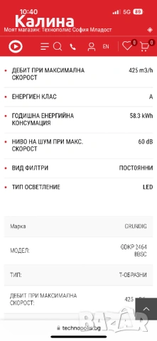 Нов абсорбатор Grundig, снимка 2 - Абсорбатори - 54150226