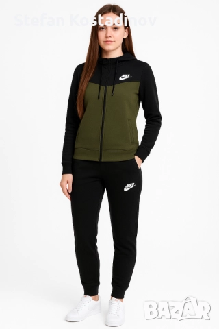 ✅🍂Дамски екип Найк черен 💥S M L XL XXL , снимка 2 - Спортни екипи - 51570719