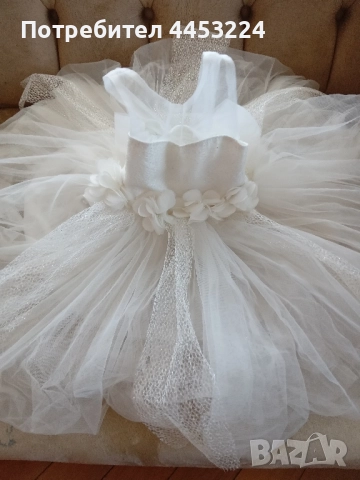 Официална рокличка за шаферка или за кръщене, снимка 4 - Бебешки рокли - 51533654