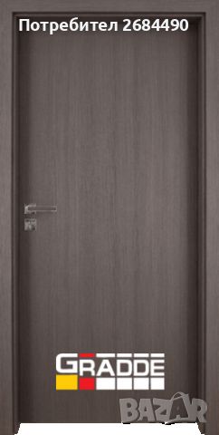 Интериорна врата Gradde Simpel, цвят Череша Сан Диего, снимка 1 - Интериорни врати - 46188773