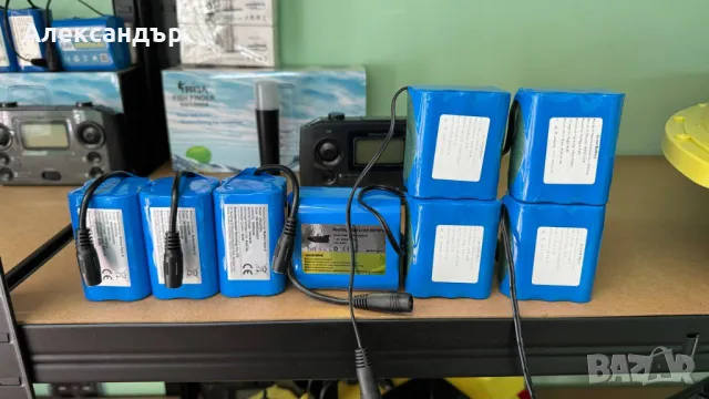 Батерия Лодка За Захранка 12800mAh  12000mAh 18000mAh за D19 V020 D18 V900 V700, снимка 1 - Стръв и захранки - 47074700