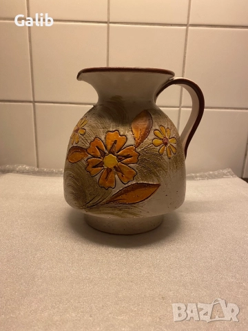 Красива ръчно рисувана ваза за цветя, снимка 4 - Декорация за дома - 52796065