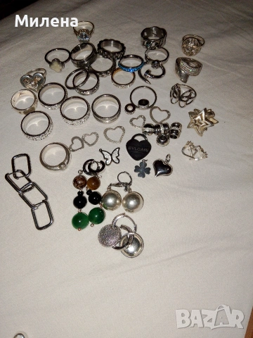 Бижута сребро и стомана , снимка 4 - Бижутерийни комплекти - 53869422