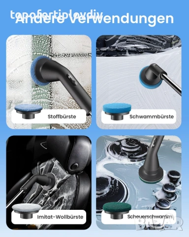 Електрическа четка за почистване Leebein IPX7 Waterproof, снимка 3 - Прахосмукачки - 54143531