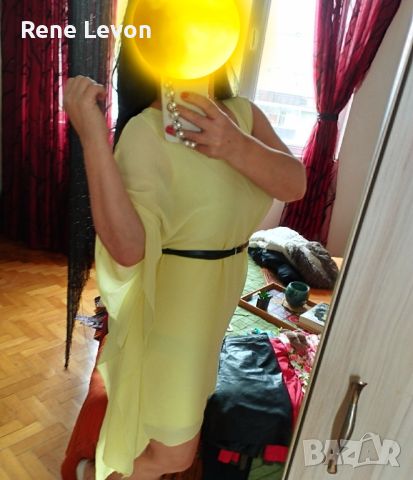 Малка жълта рокля , снимка 2 - Рокли - 45841706