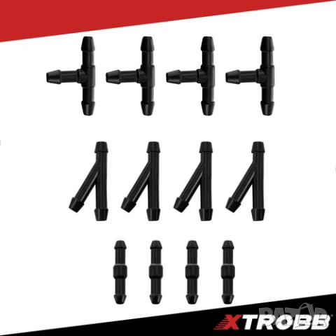 Ремонтен комплект маркуч за пръскалки на чистачки + тройници и снадки, снимка 4 - Аксесоари и консумативи - 53833926