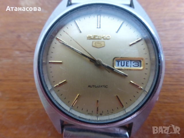 Мъжки ръчен часовник Сейко Seiko 5 Automatic, снимка 4 - Мъжки - 52507652