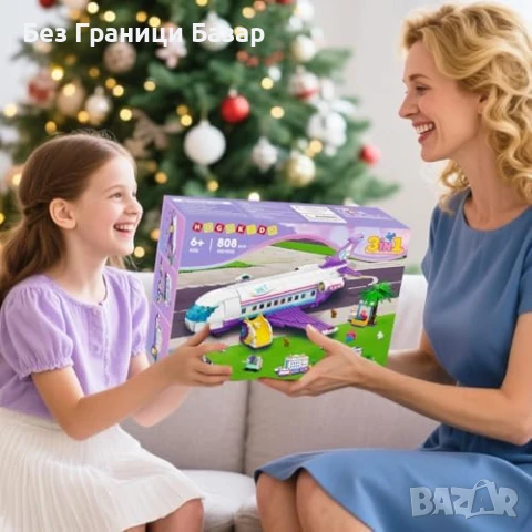 Нов Конструктор 3 в 1 самолет, кораб, кемпер – 808 части + животинки, снимка 8 - Образователни игри - 51131583