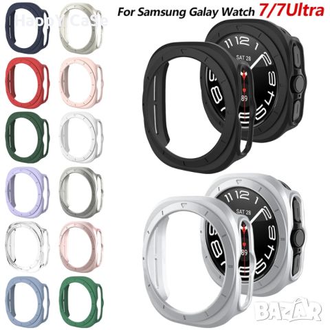 Samsung Galaxy Watch 7 40 44mm. / FE 40mm. / Ultra 47mm. / Твърд удароустойчив кейс с протектор, снимка 4 - Смарт гривни - 46790503