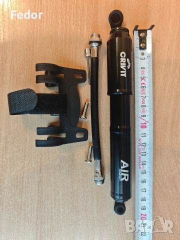 Помпа за велосипедни гуми Crivit, снимка 5 - Аксесоари за велосипеди - 53323376