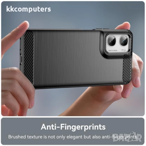 Защитен TPU Калъф за Motorola Moto G06 4G / Moto G06 Power 4G- Въглеродно влакно, Вкл. Протектор, 3 , снимка 6 - Калъфи, кейсове - 52722733