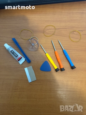 Комплект за ремонт на мобилни телефони, съдържащ лепило B7000