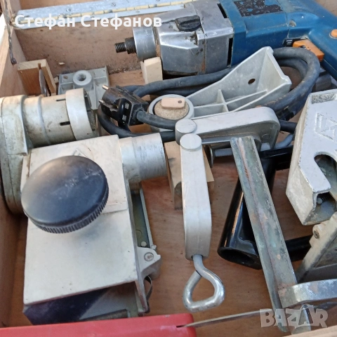 комплект бормашина циркуляр ренде, снимка 4 - Куфари с инструменти - 53566316