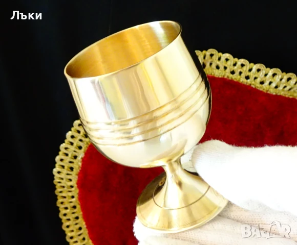 Бронзови чаши за ракия 80 мл.,релеф. , снимка 6 - Антикварни и старинни предмети - 51290718