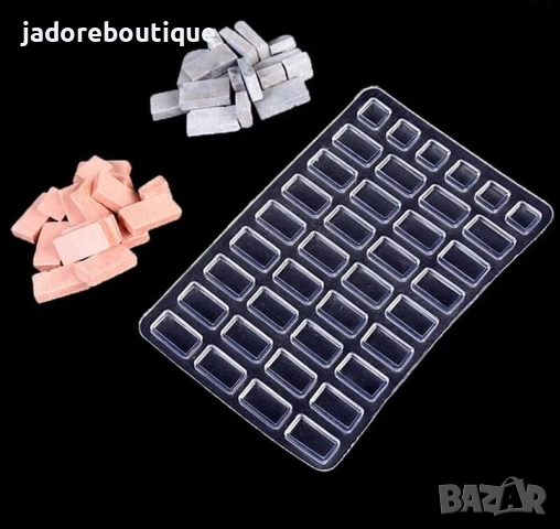 Силиконов молд малки тухлички/ керемиди - три вида , снимка 3 - Форми - 44804564