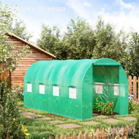Градинска тунелна оранжерия 3х2х2м 6квадрата / 4х2.5х2 метра 10квадрата  Mar-Pol, снимка 10 - Други инструменти - 50346511