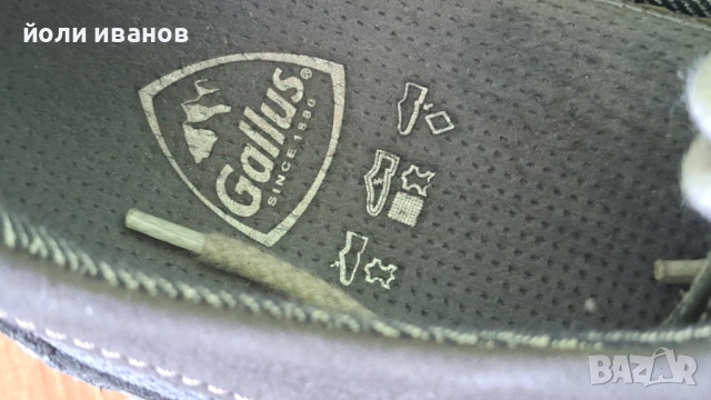Gallus-немски кожени,шити градски обувки -45 номер, снимка 2 - Ежедневни обувки - 53778144
