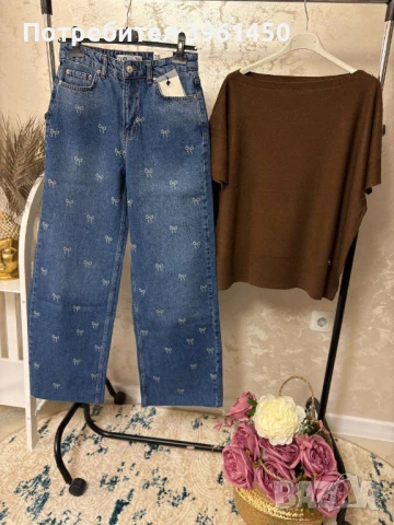 Дънки с панделки, снимка 1