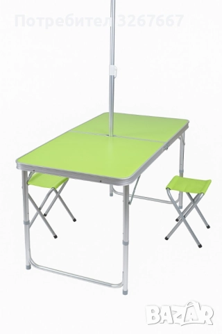 Комплект Сгъваема Маса и Столове, снимка 2 - Маси - 51470570