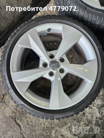 Оригинални джанти за Audi със зимни гуми 225 40 18, снимка 2 - Гуми и джанти - 53993370