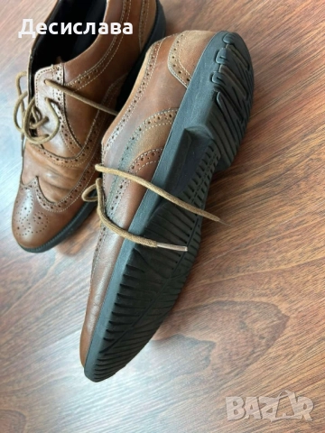 Мъжки кожени обувки, естествена кожа, 44 номер, снимка 3 - Официални обувки - 52220834