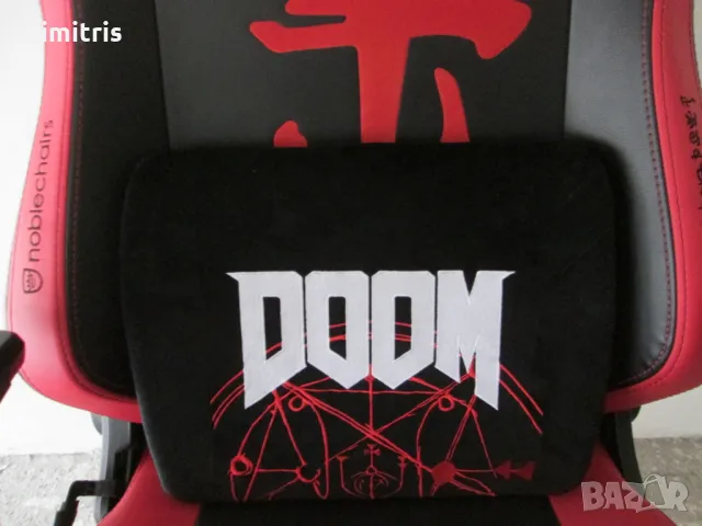 Геймърски стол Noblechairs Hero DOOM Edition , снимка 3 - Столове - 48942636