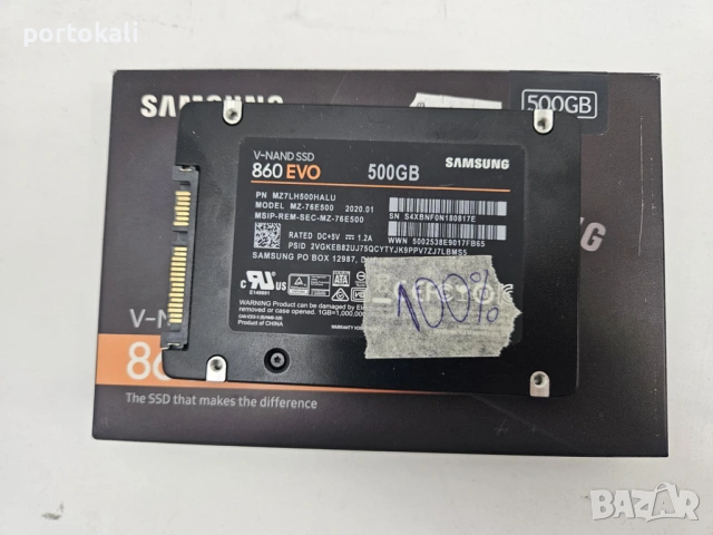 Samsung 860 Evo 2.5" inch SSD SATA 500GB, снимка 4 - Твърди дискове - 54012245