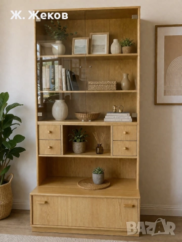 Стилен шкаф/витрина