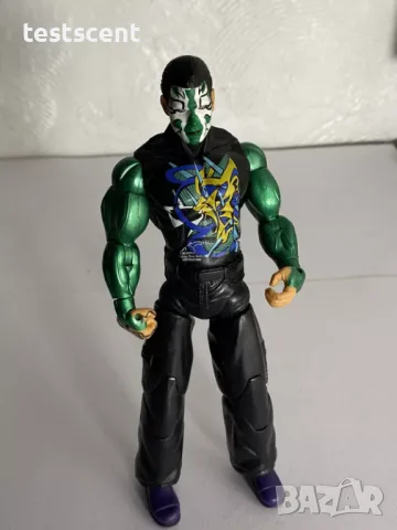 Екшън фигура TNA Jeff Hardy Deluxe Impact Джеф Харди Делюкс играчка WWE, снимка 2 - Колекции - 48747682