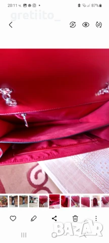 Нова червена красива чанта, снимка 2 - Чанти - 51332563