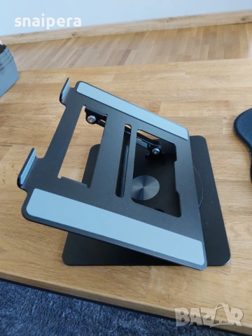 Стойка за лаптоп + подарък килимче за мишка, снимка 4 - Лаптоп аксесоари - 53937699